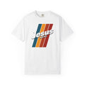 Jesus Is King T-shirt | Retro Stripes Christian Tee