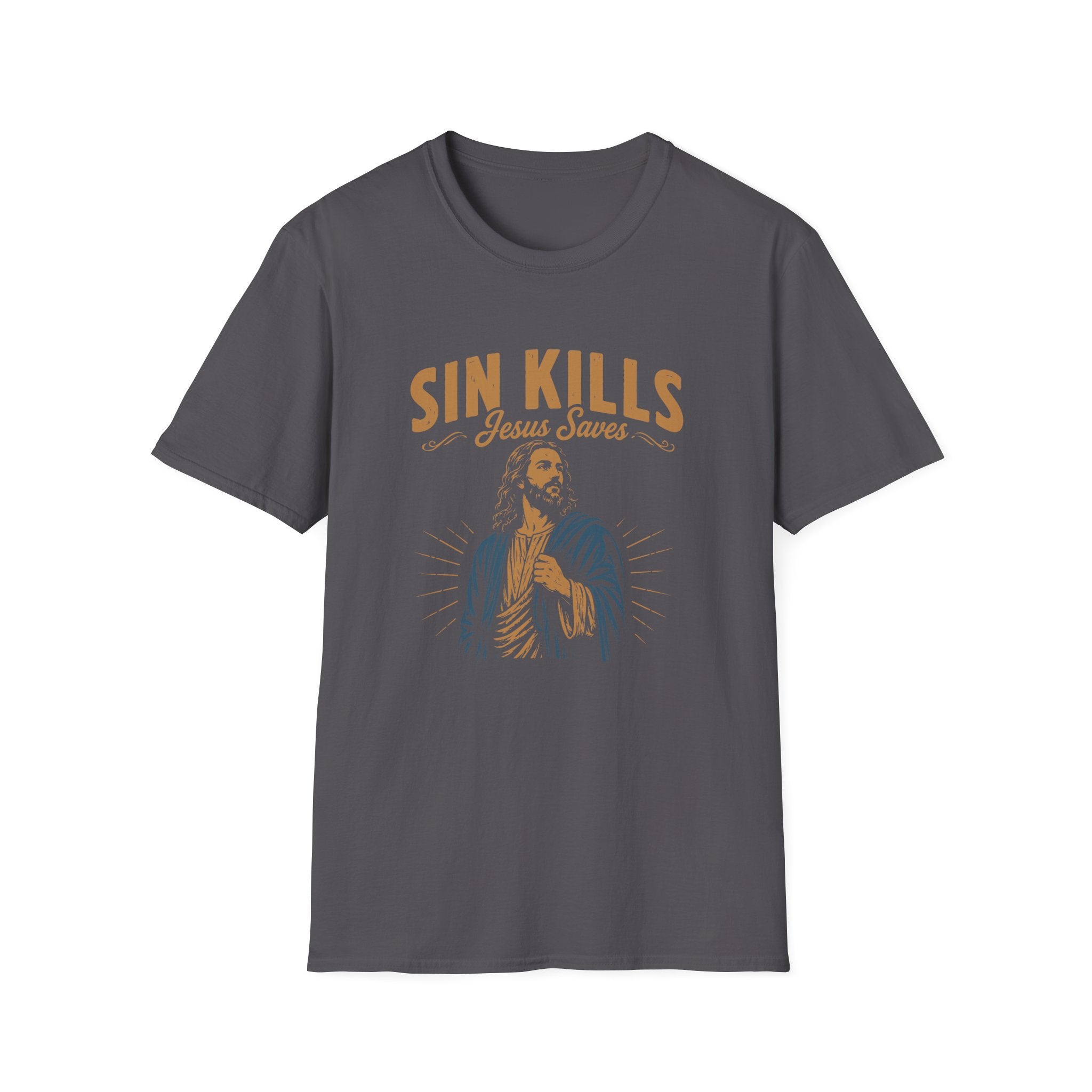 Sin Kills Jesus Saves T-Shirt | Jesus Graphic Tee, Religious Christian Shirt