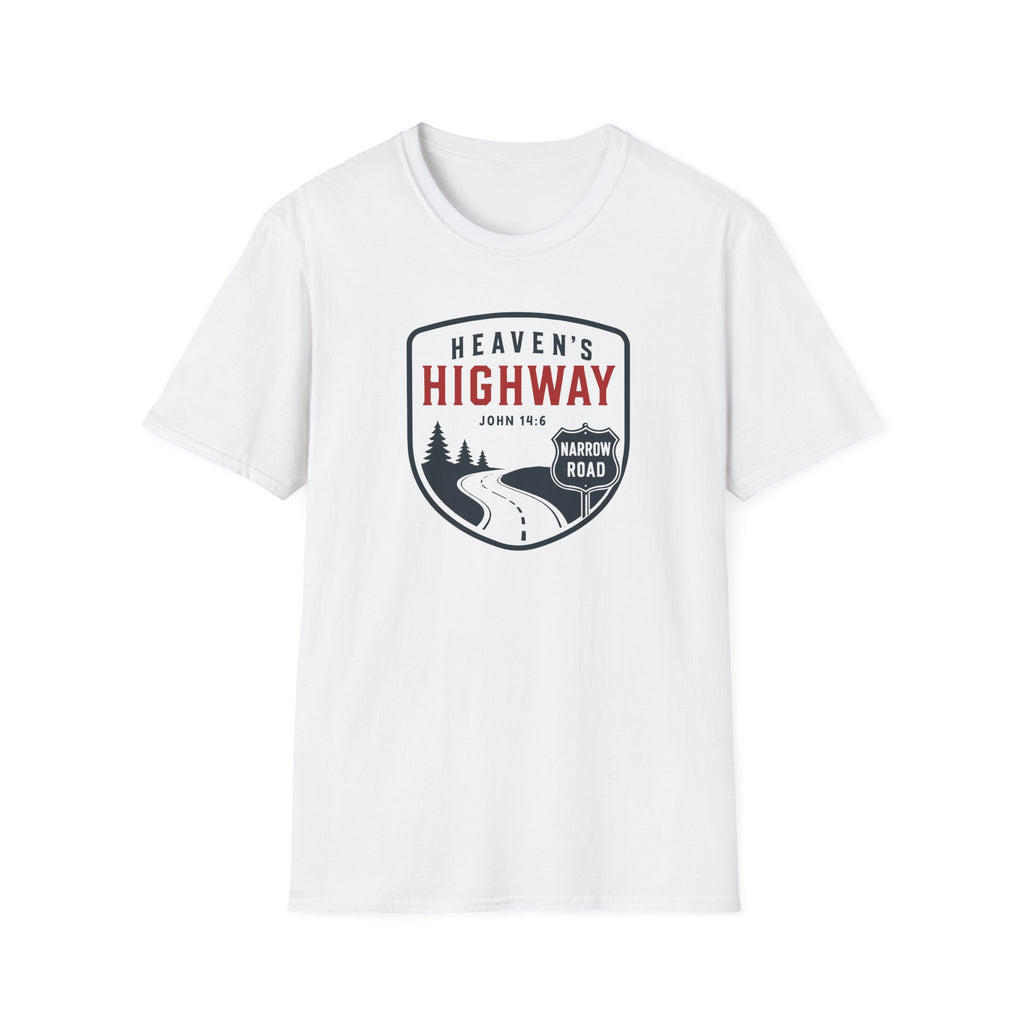 Heaven's Highway John 14:6 T-Shirt | Narrow Road Christian Faith Tee