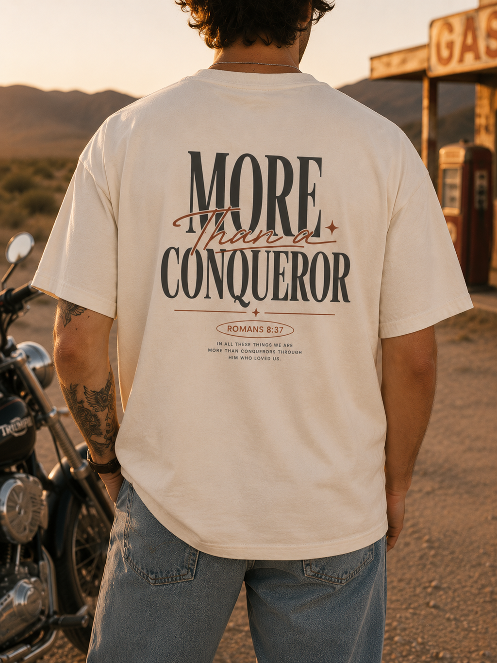 More Than Conqueror T-Shirt — Christian Faith Graphic Tee