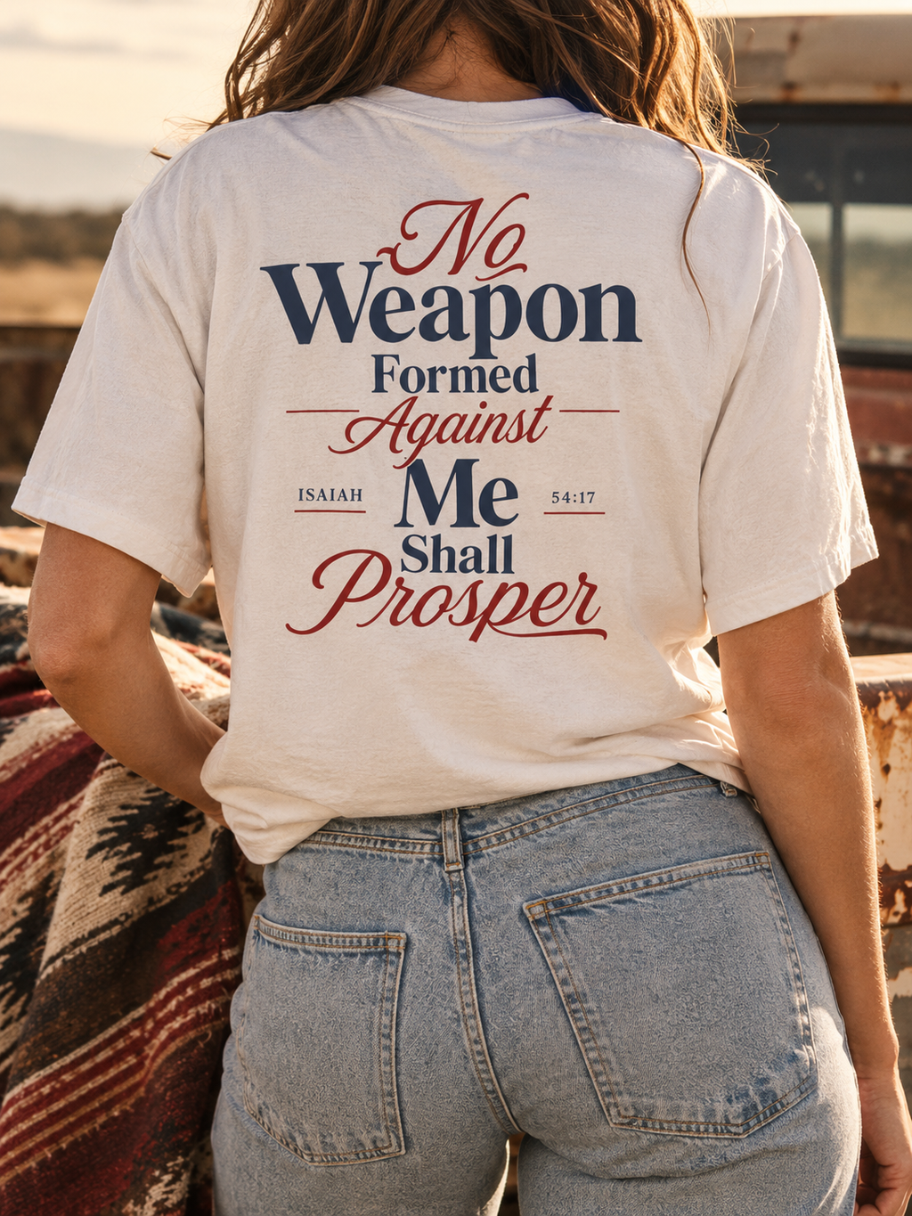 No Weapon Formed Against Me Christian T-Shirt