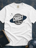 Christ Is King Retro Graphic Tee — Christian Faith Shirt