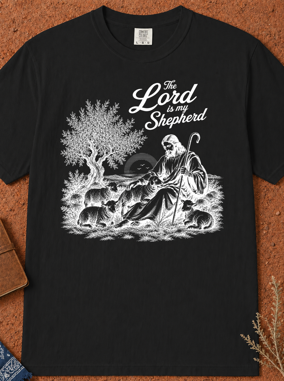 Lord Is My Shepherd T-Shirt — Christian Shepherd Graphic Tee