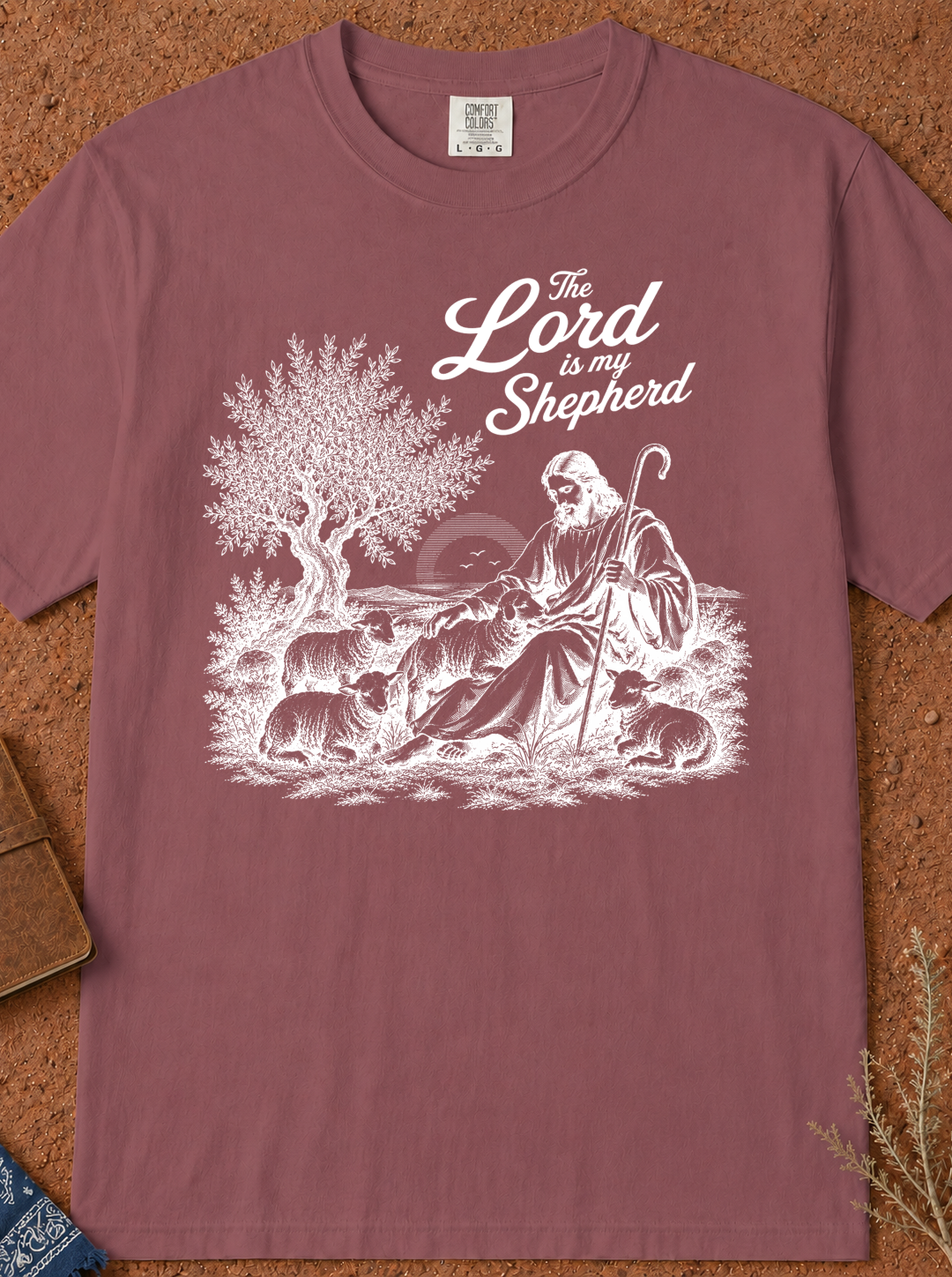 Lord Is My Shepherd T-Shirt — Christian Shepherd Graphic Tee