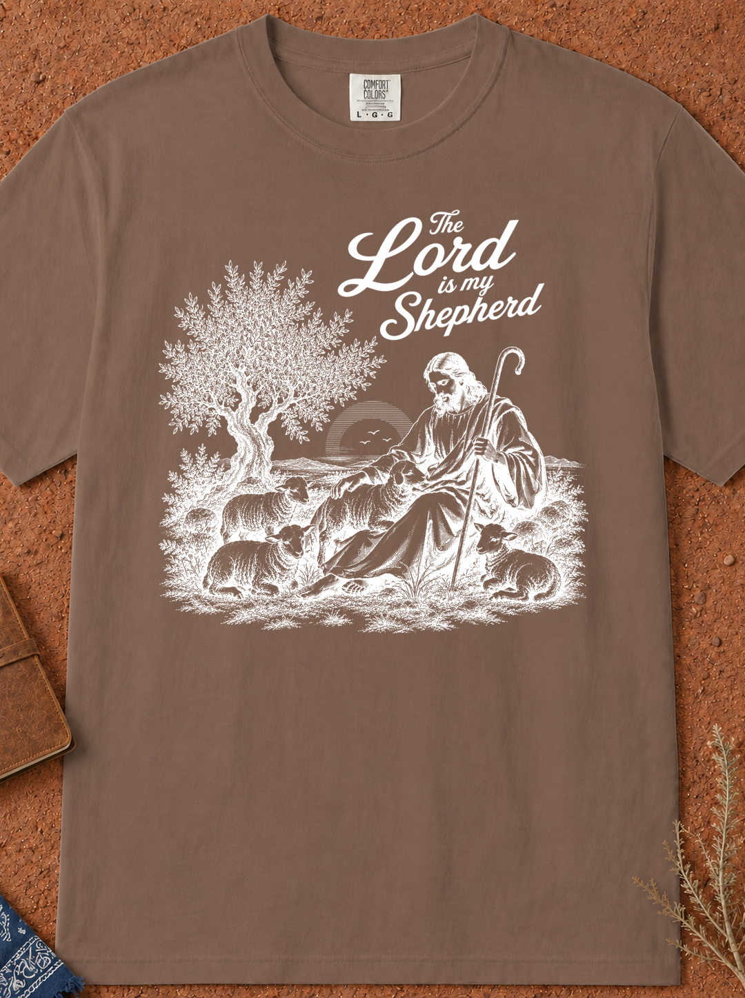 Lord Is My Shepherd T-Shirt — Christian Shepherd Graphic Tee
