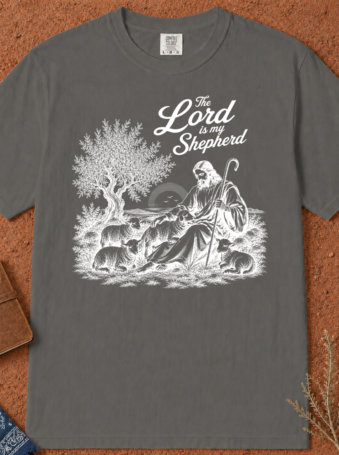 Lord Is My Shepherd T-Shirt — Christian Shepherd Graphic Tee