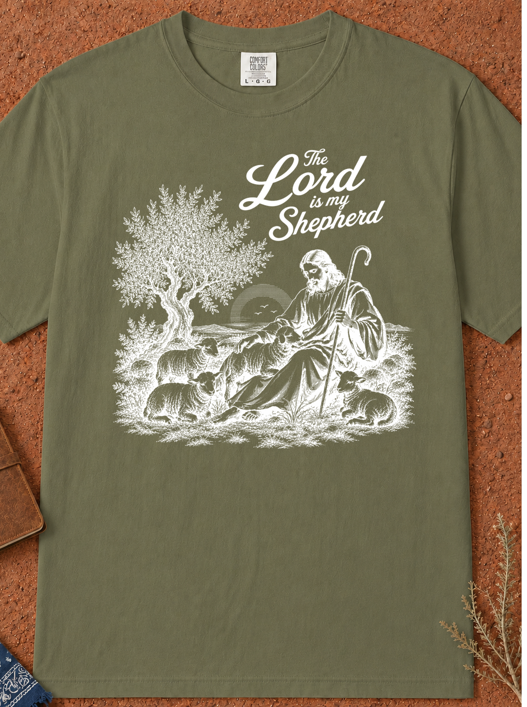 Lord Is My Shepherd T-Shirt — Christian Shepherd Graphic Tee