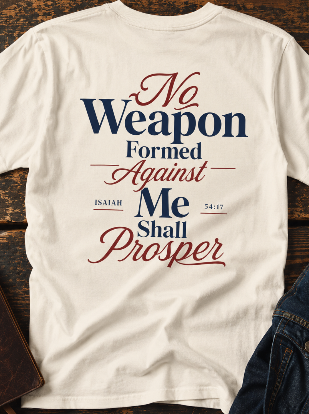 No Weapon Formed Against Me Christian T-Shirt