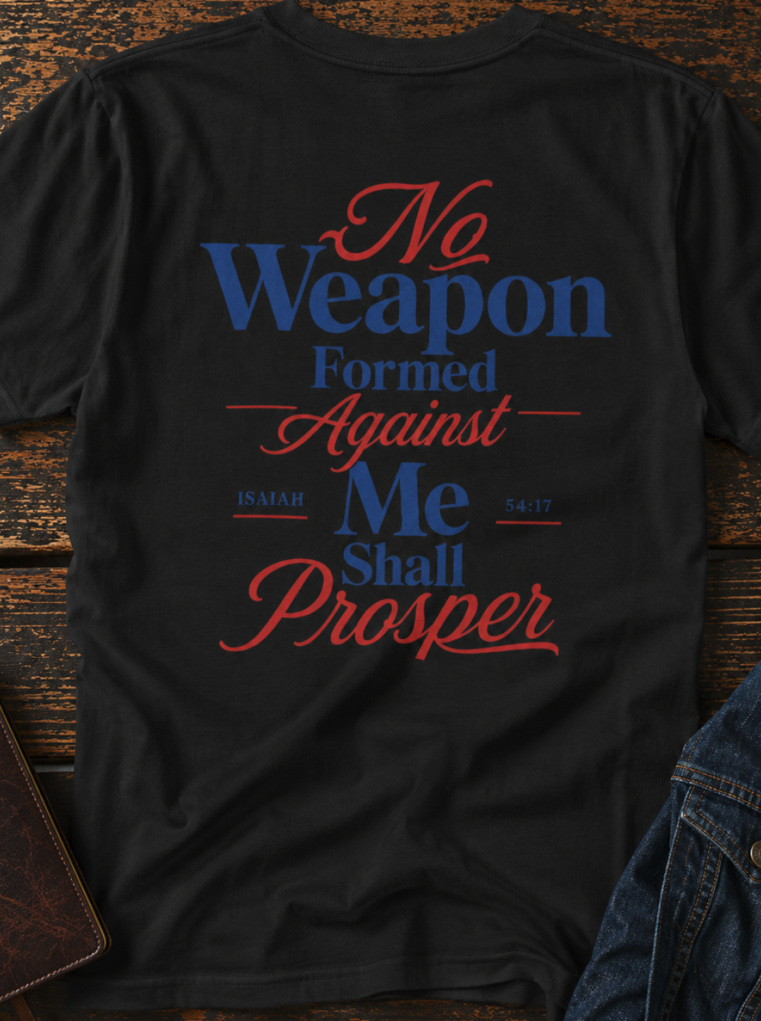 No Weapon Formed Against Me Christian T-Shirt