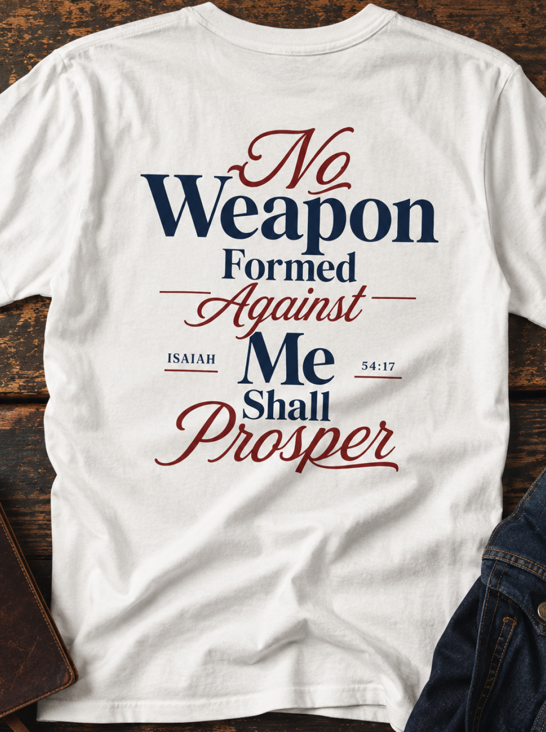 No Weapon Formed Against Me Christian T-Shirt