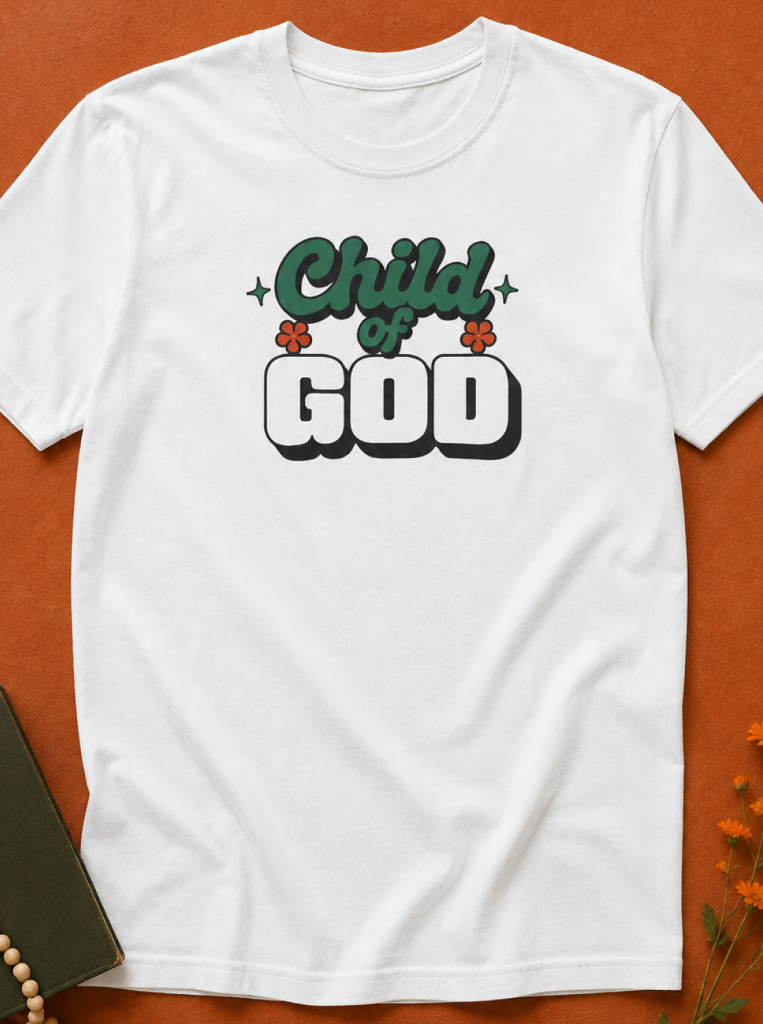 Child of God T-Shirt — Retro Script Graphic Christian Tee