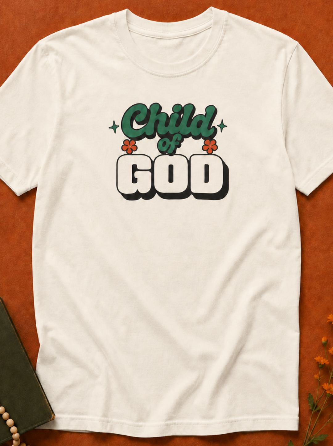Child of God T-Shirt — Retro Script Graphic Christian Tee