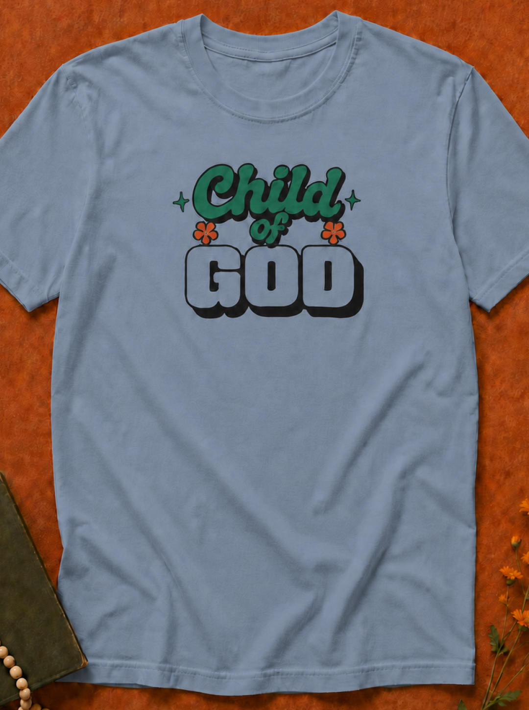 Child of God T-Shirt — Retro Script Graphic Christian Tee