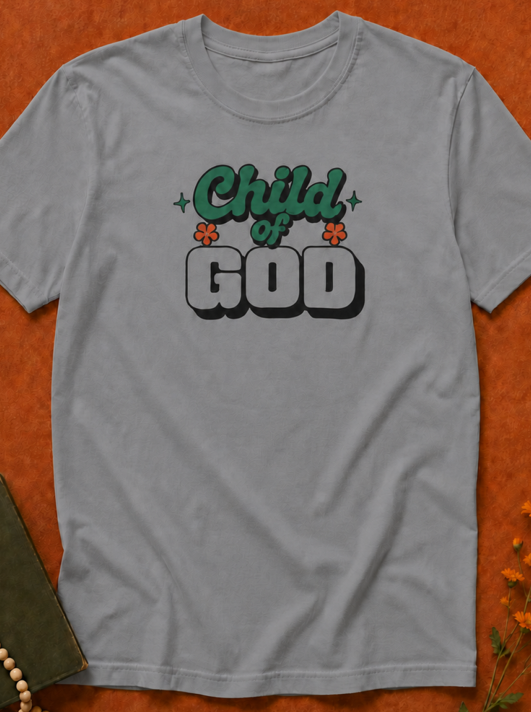 Child of God T-Shirt — Retro Script Graphic Christian Tee