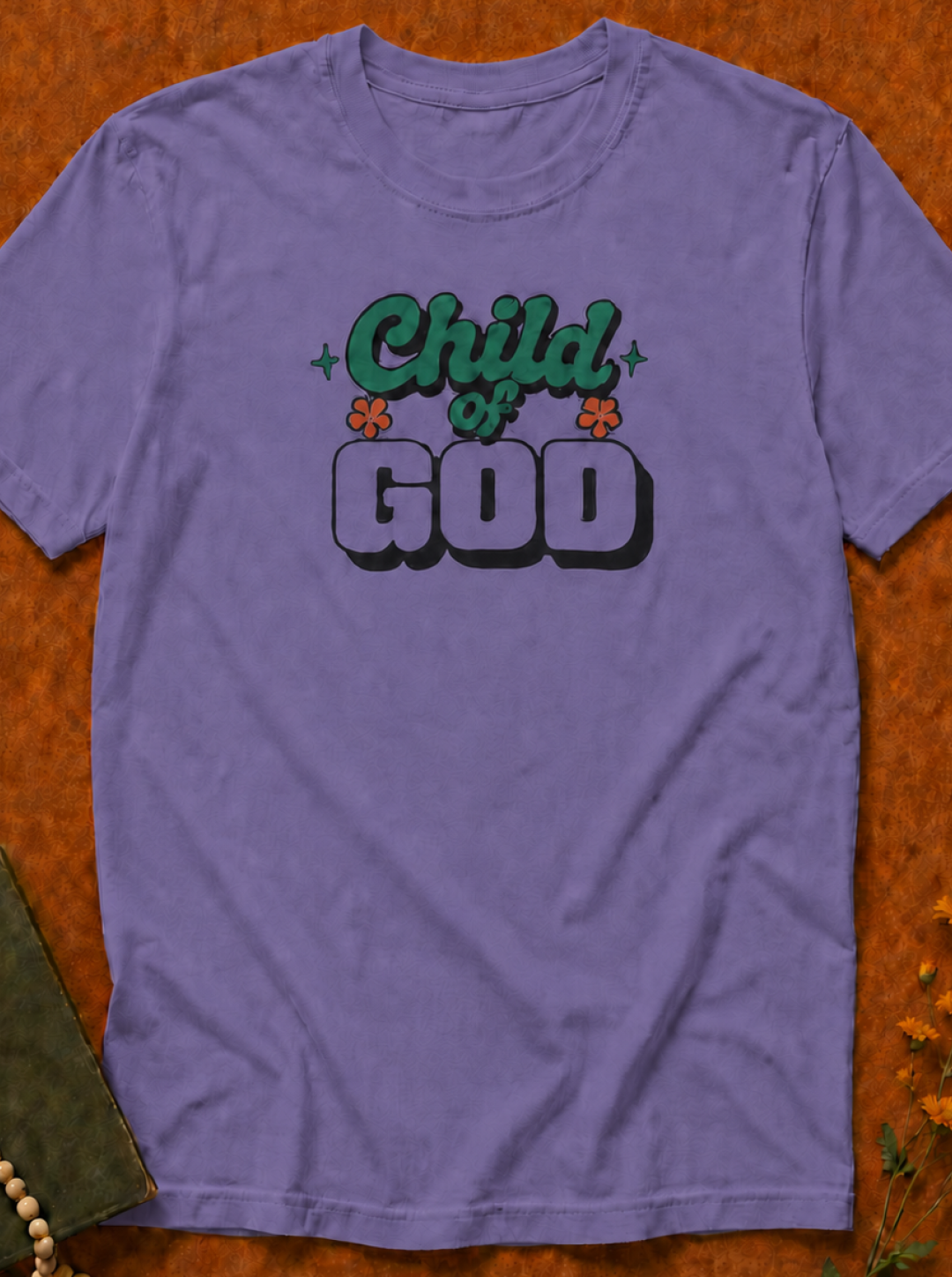 Child of God T-Shirt — Retro Script Graphic Christian Tee