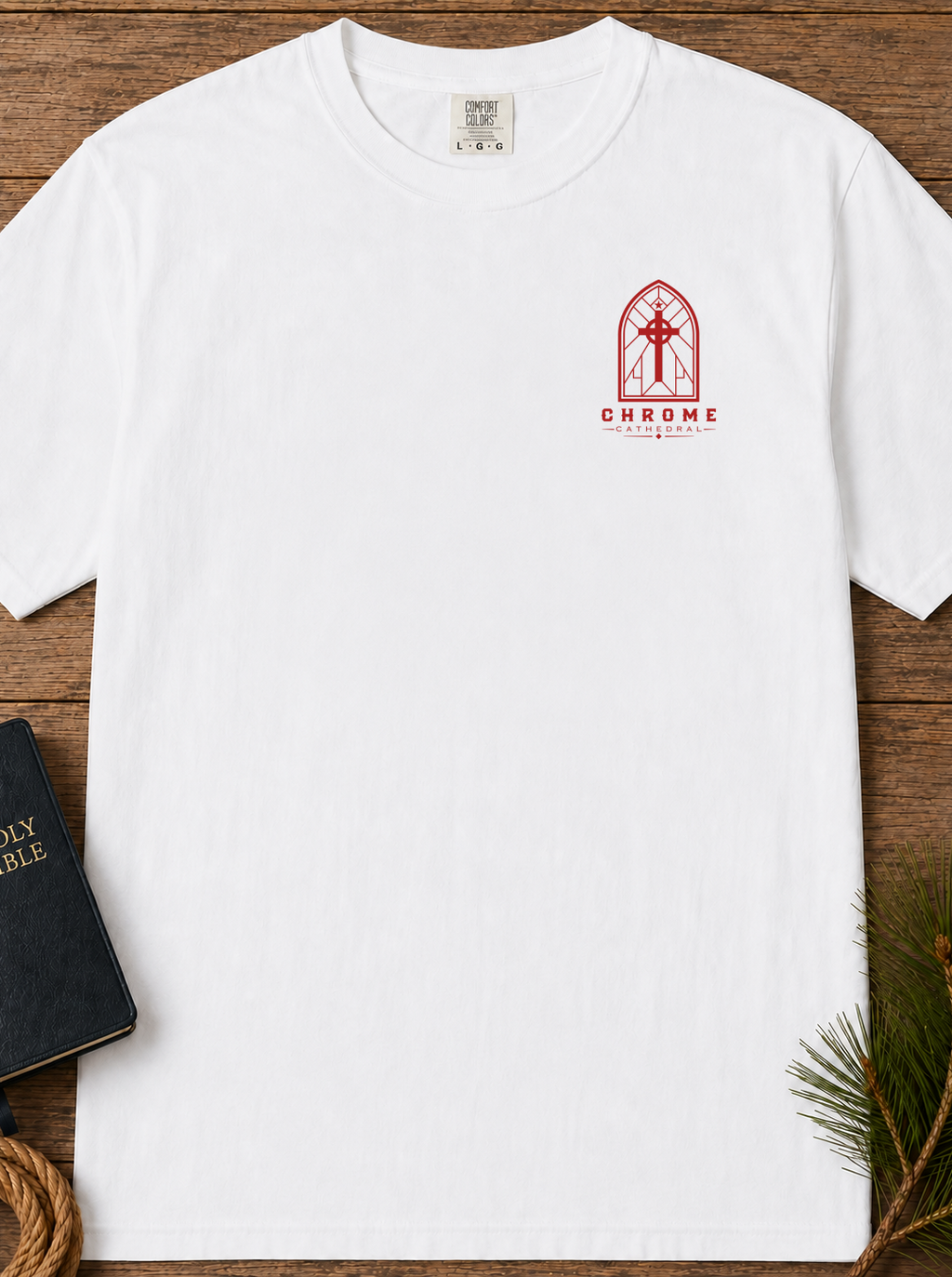 Unmoved Mountains T-Shirt — 'Unmoved' Psalm 62:6 Faith Graphic Tee