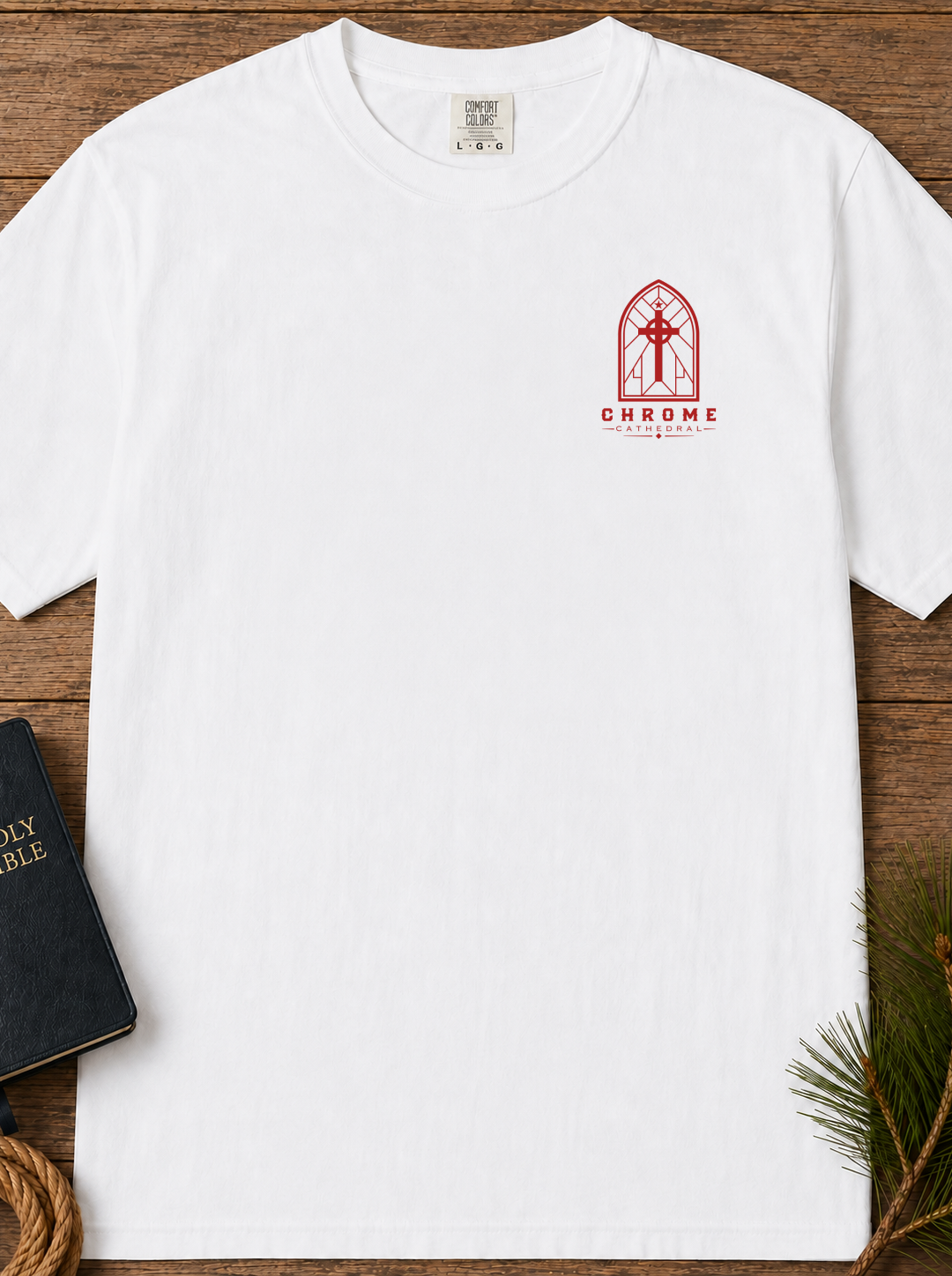 Unmoved Mountains T-Shirt — 'Unmoved' Psalm 62:6 Faith Graphic Tee