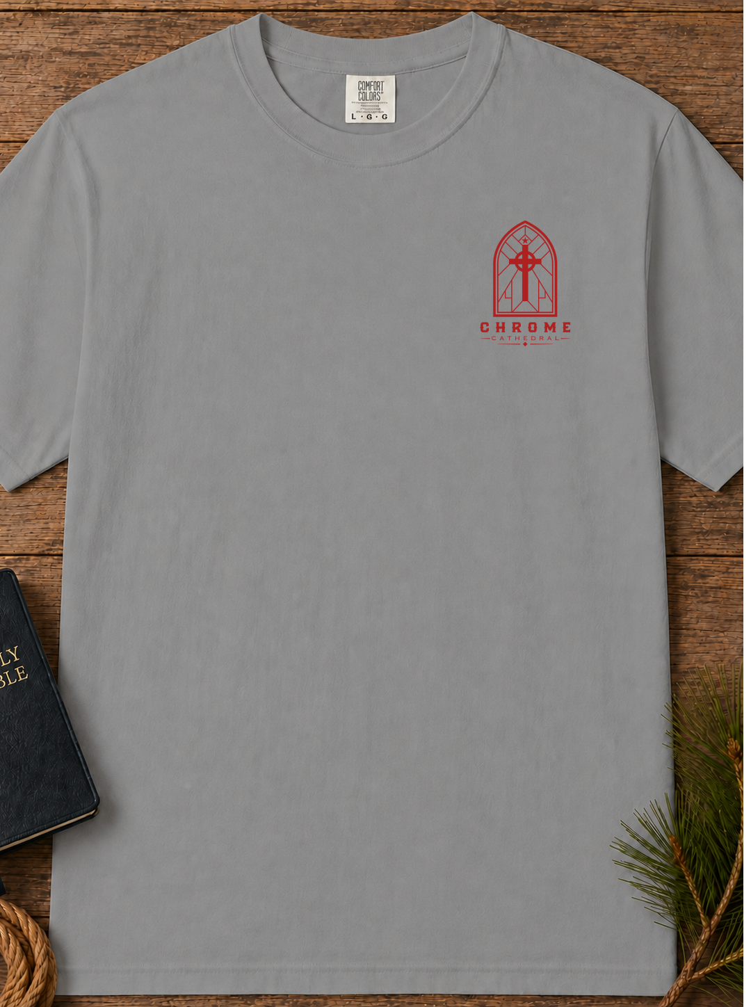 Unmoved Mountains T-Shirt — 'Unmoved' Psalm 62:6 Faith Graphic Tee