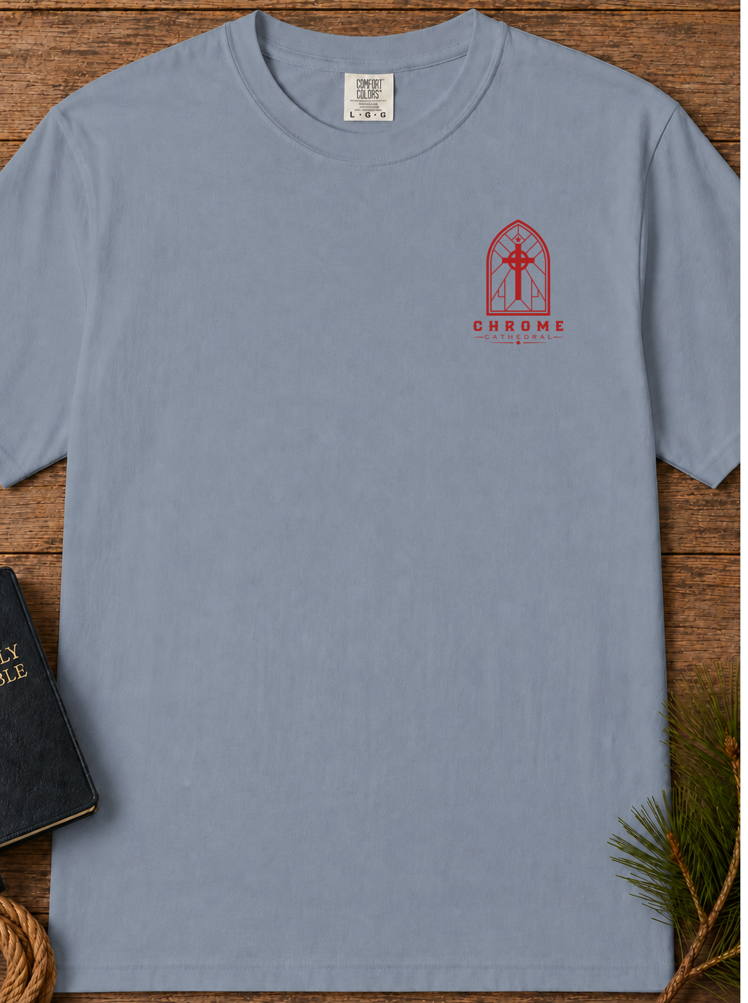 Unmoved Mountains T-Shirt — 'Unmoved' Psalm 62:6 Faith Graphic Tee