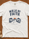 Walk By Faith T‑Shirt — Christian Inspirational Graphic Tee
