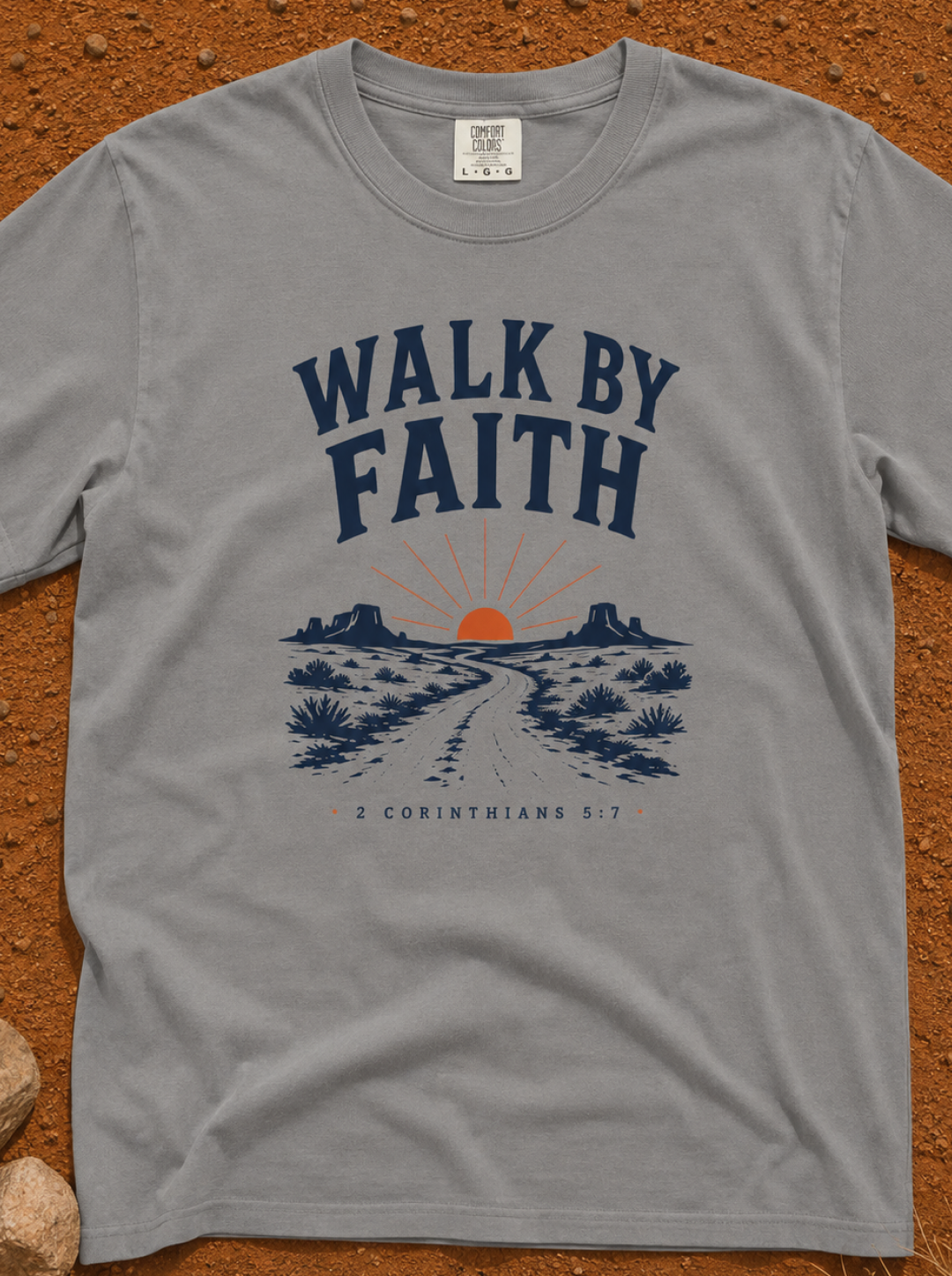 Walk By Faith T‑Shirt — Christian Inspirational Graphic Tee