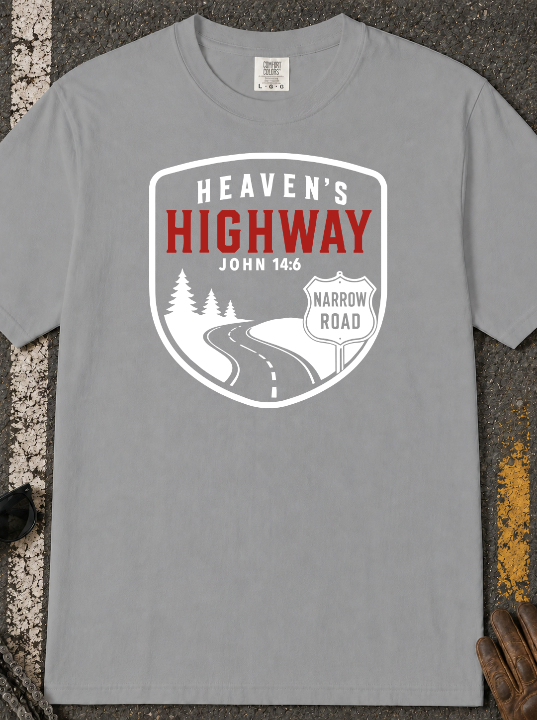 Heaven's Highway John 14:6 - Christian Faith T-Shirt