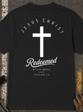 Redeemed Cross T-Shirt — "Jesus Christ Redeemed" Christian Tee