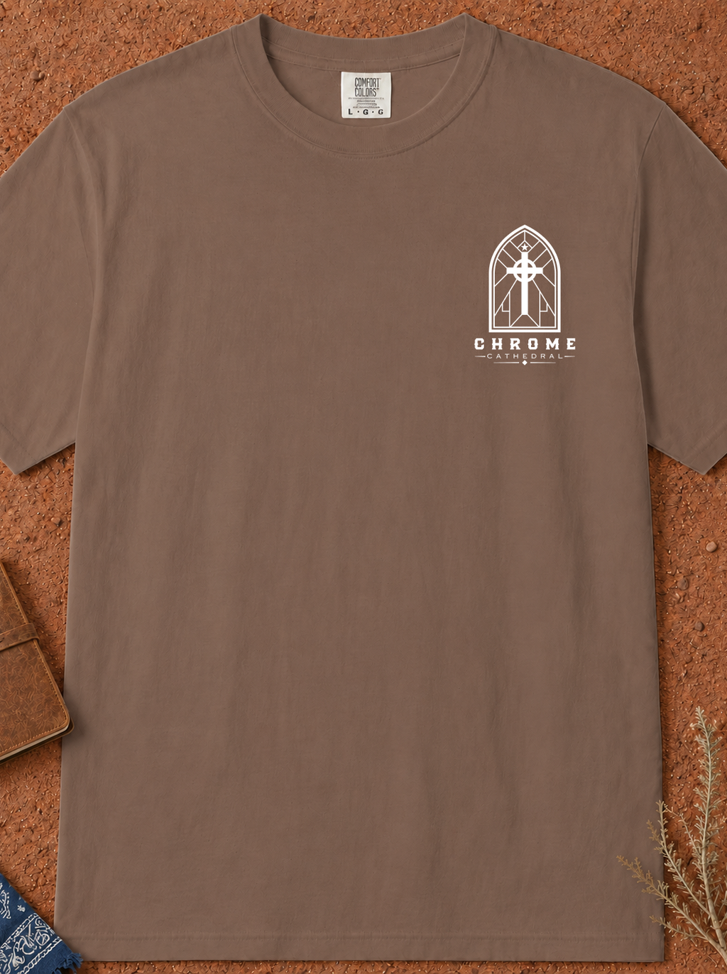 Faith T-Shirt — "Built on the Rock" Scripture Tee