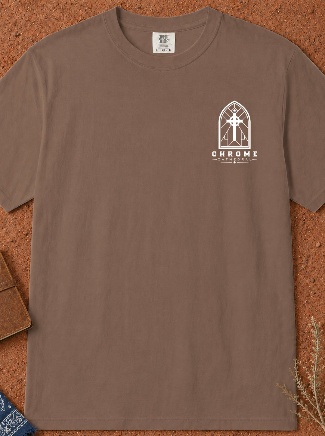 Faith T-Shirt — "Built on the Rock" Scripture Tee