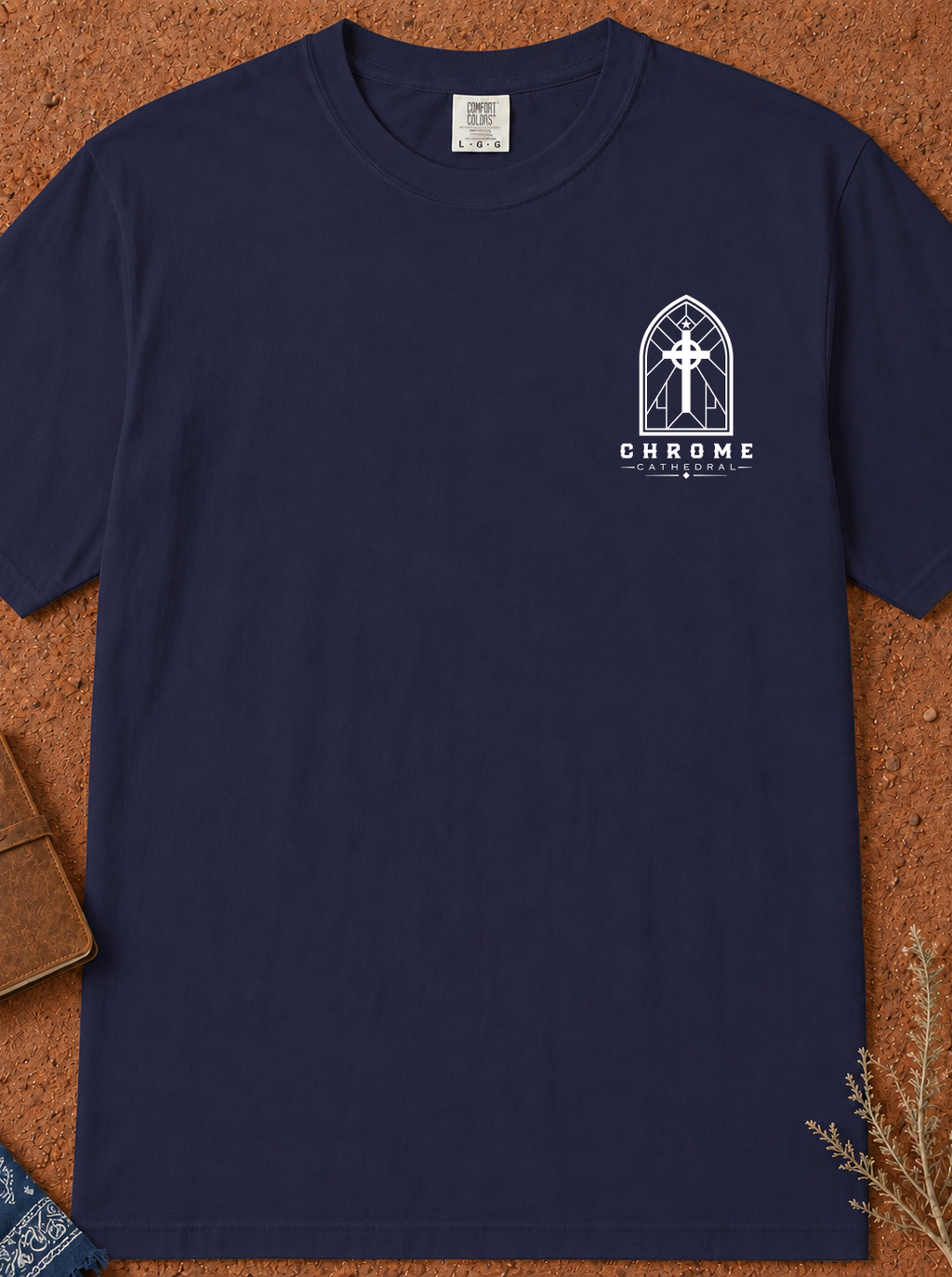 Faith T-Shirt — "Built on the Rock" Scripture Tee
