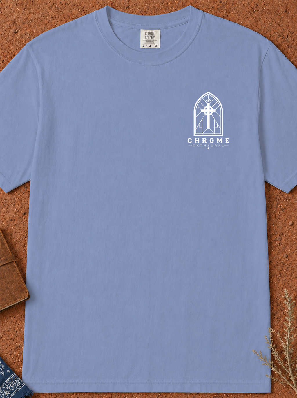 Faith T-Shirt — "Built on the Rock" Scripture Tee