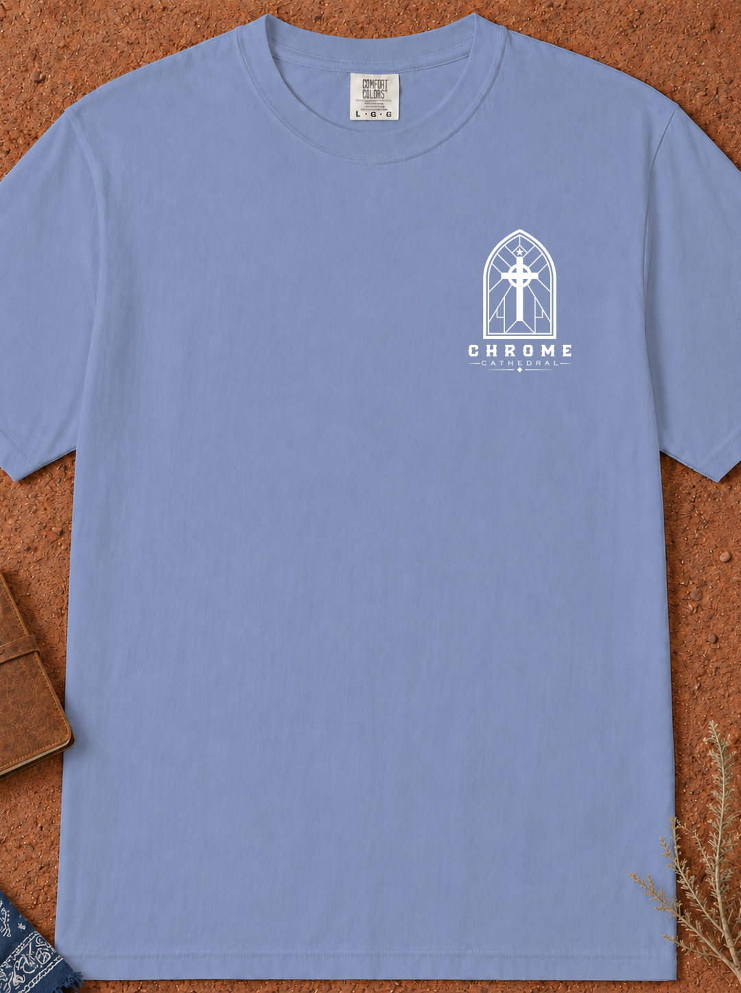 Faith T-Shirt — "Built on the Rock" Scripture Tee