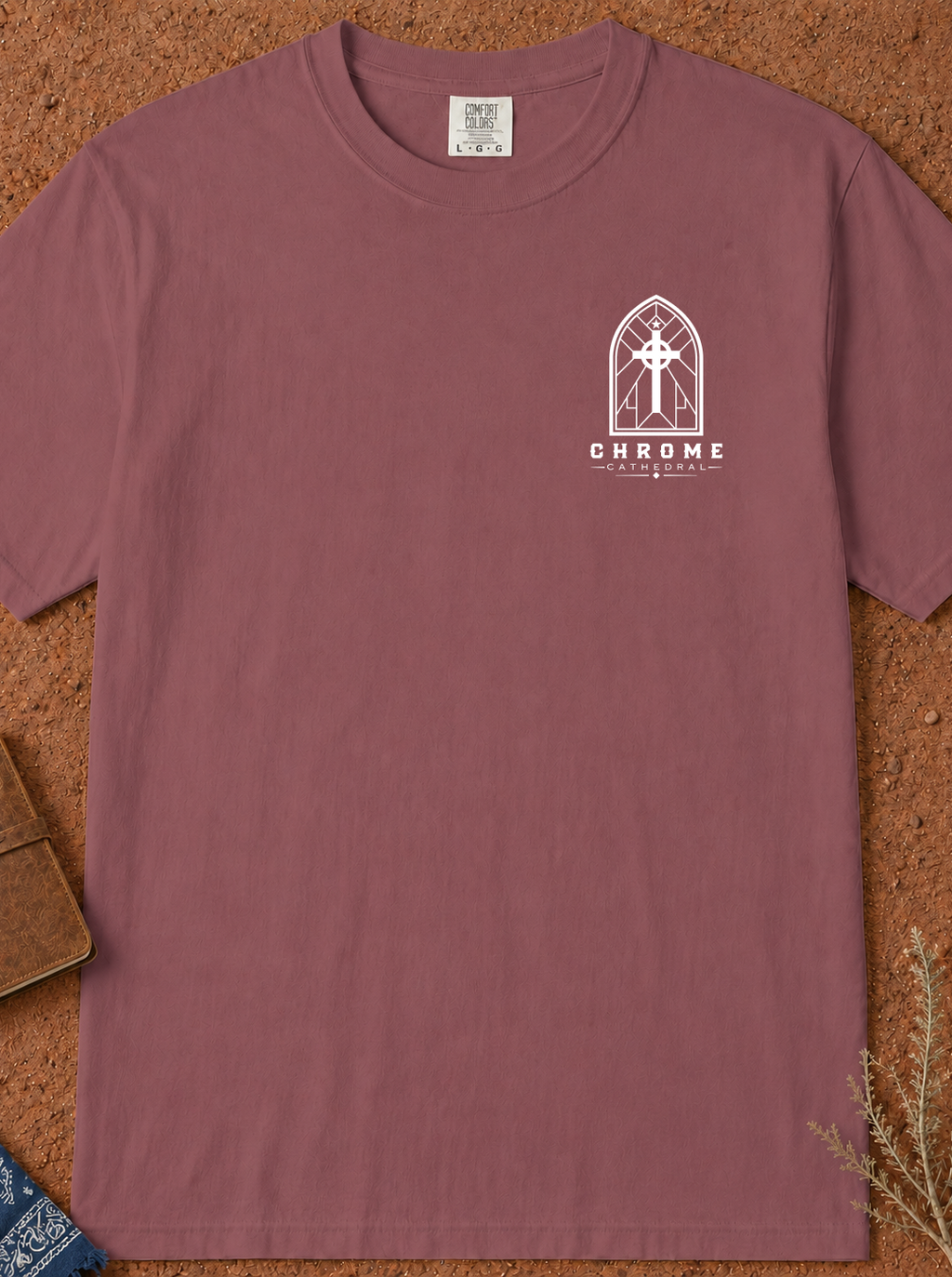 Faith T-Shirt — "Built on the Rock" Scripture Tee