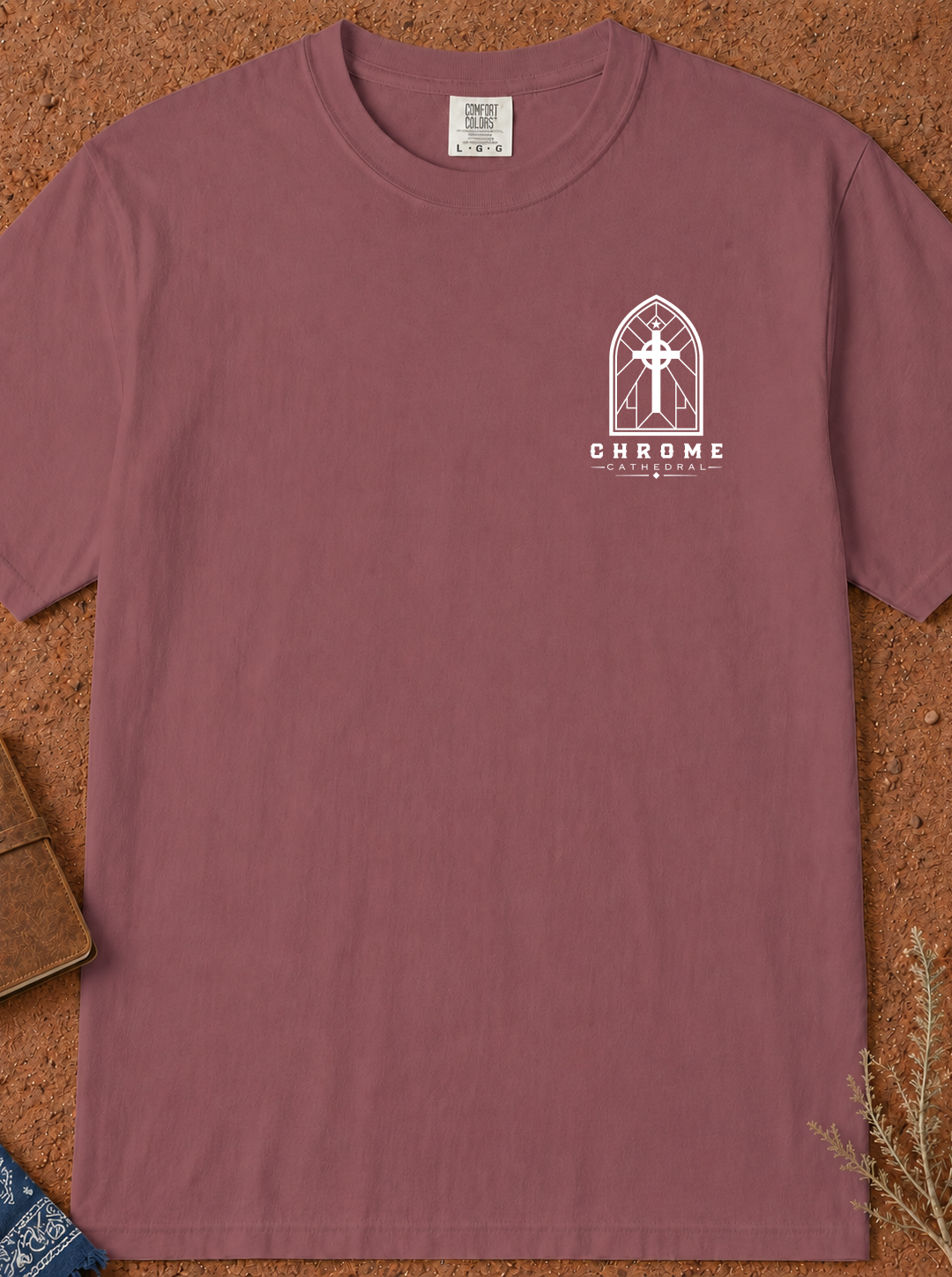 Faith T-Shirt — "Built on the Rock" Scripture Tee