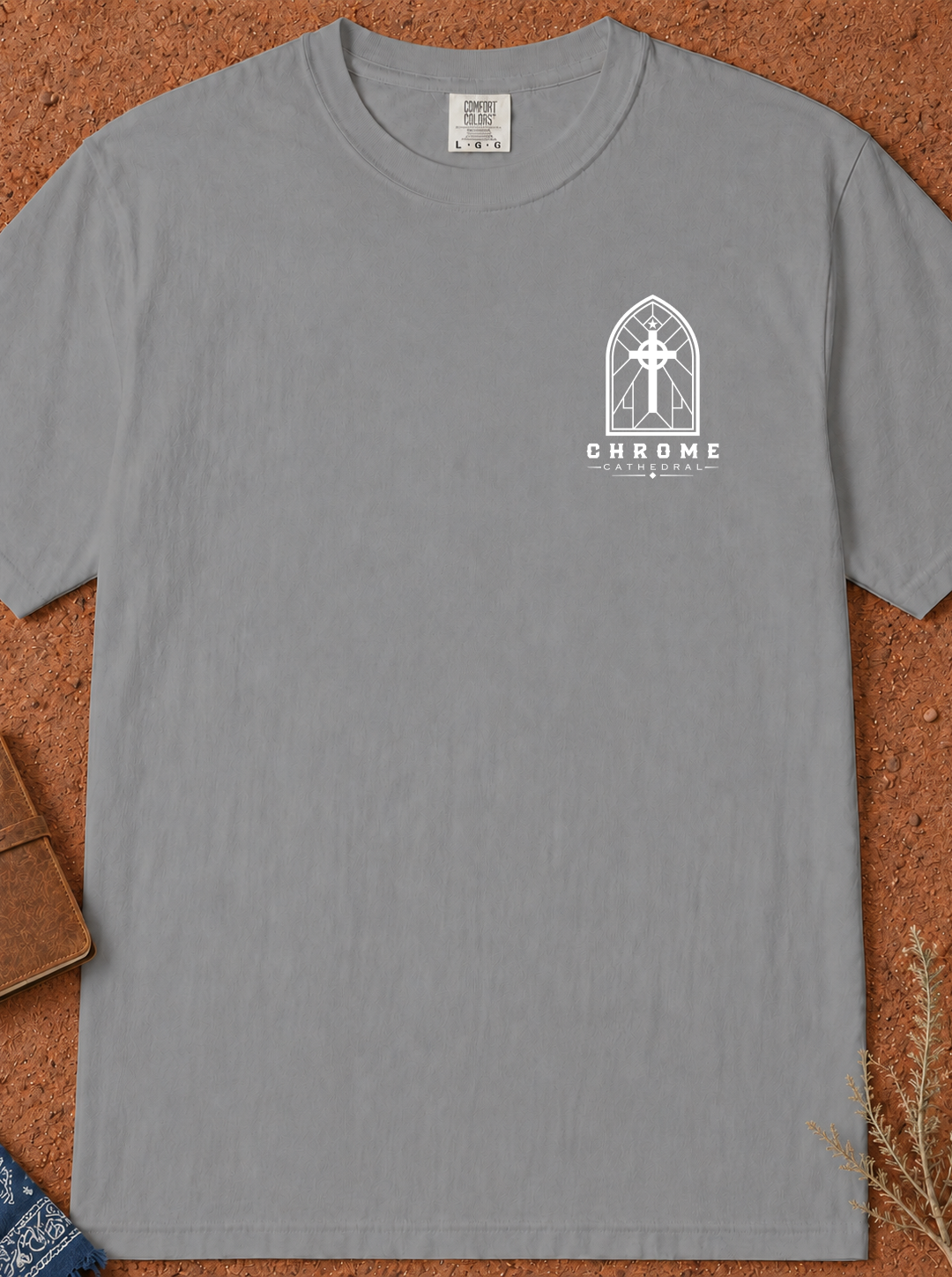 Faith T-Shirt — "Built on the Rock" Scripture Tee