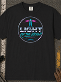 Light of the World T-Shirt — Retro Neon Christian Faith Tee