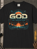 God Is Greater Retro Sunset T-Shirt