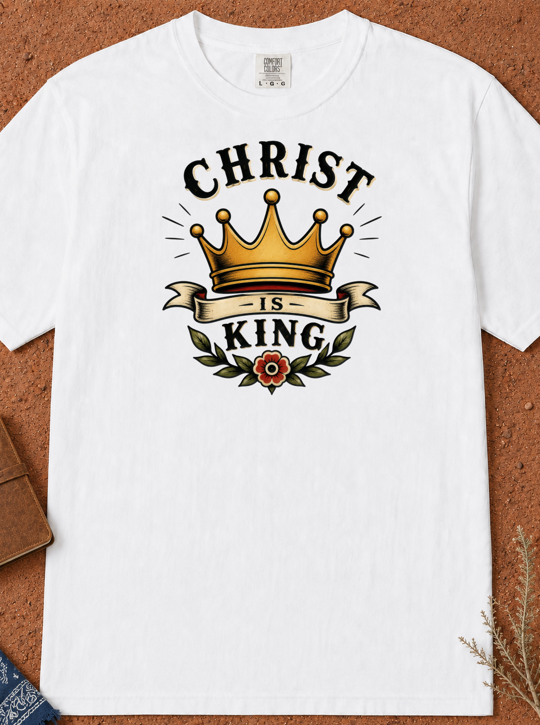 Christ Is King T-Shirt — Crown Christian Faith Tee