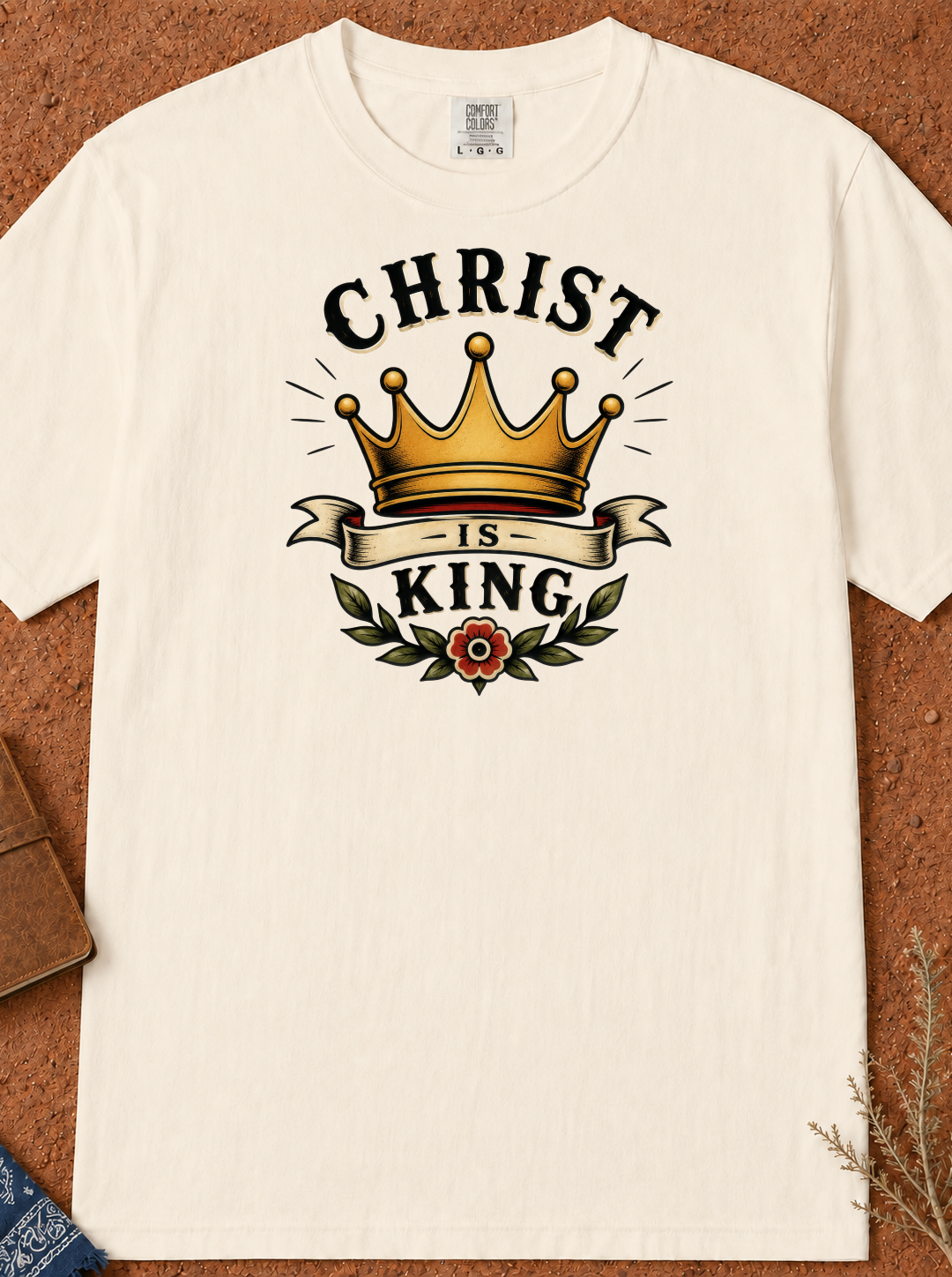 Christ Is King T-Shirt — Crown Christian Faith Tee