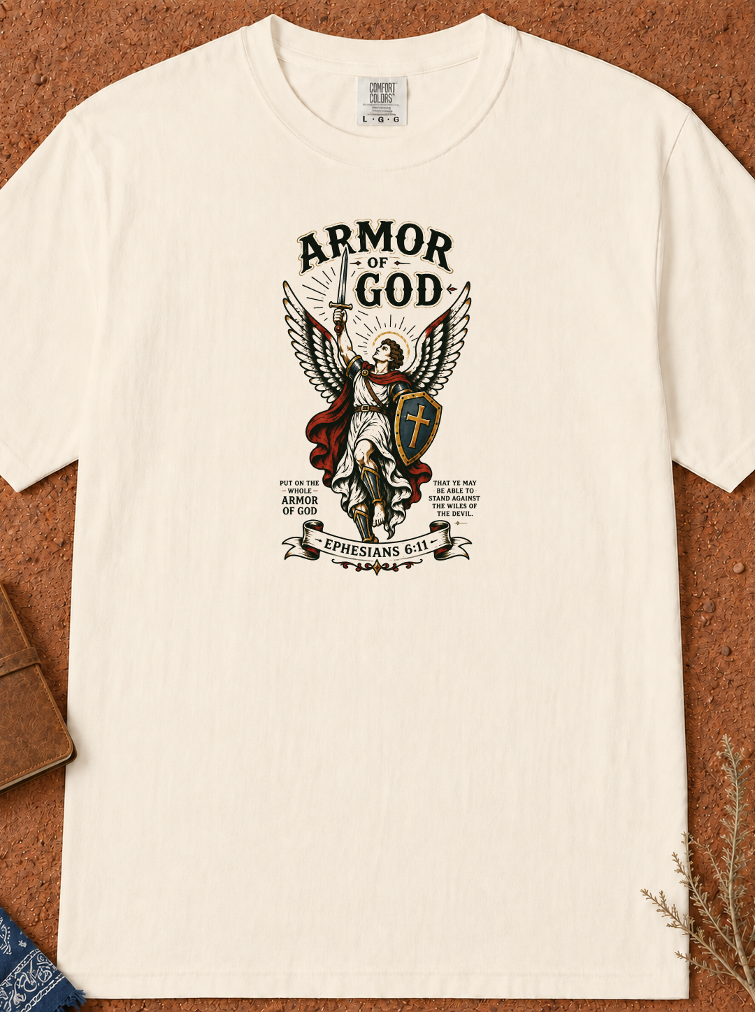 Armor of God T-Shirt — Saint Michael Christian Faith Graphic Tee