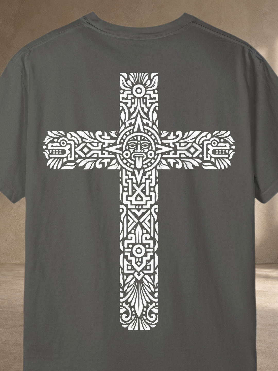 Aztec Cultural Cross – Pepper – back