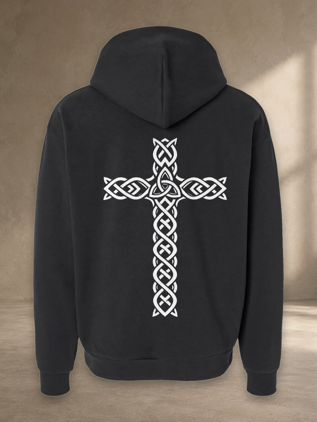Celtic Cultural Cross Hoodie, back