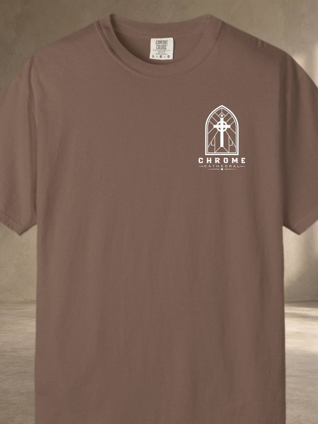 Celtic Cultural Cross T-Shirt – Espresso – front