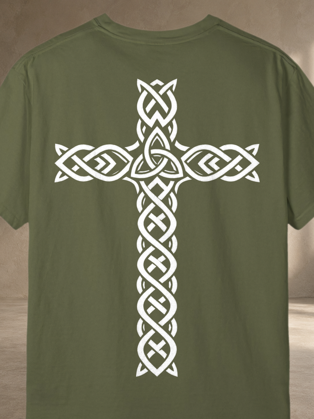 Celtic Cultural Cross T-Shirt – Hemp – back