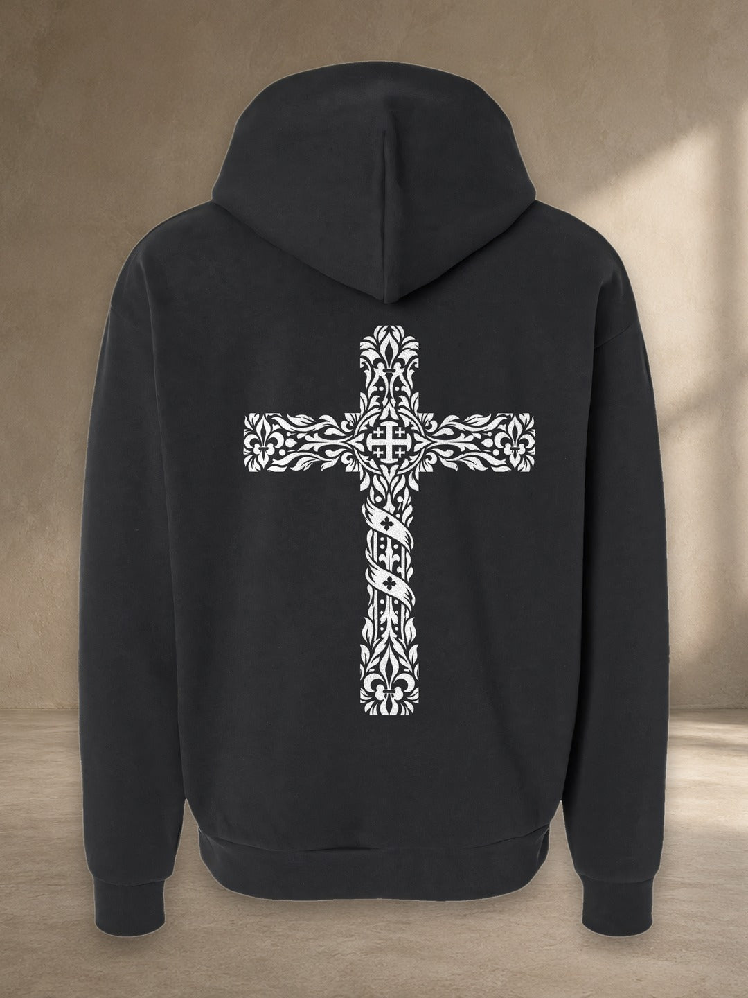 English Cultural Cross Hoodie, back