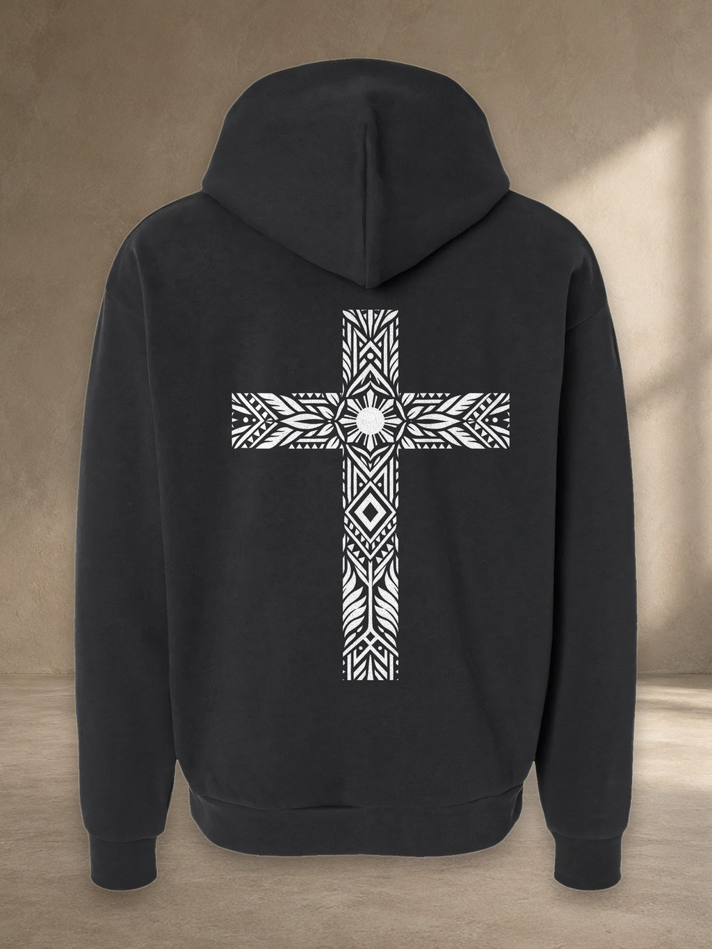 Filipino Cultural Cross Hoodie, back