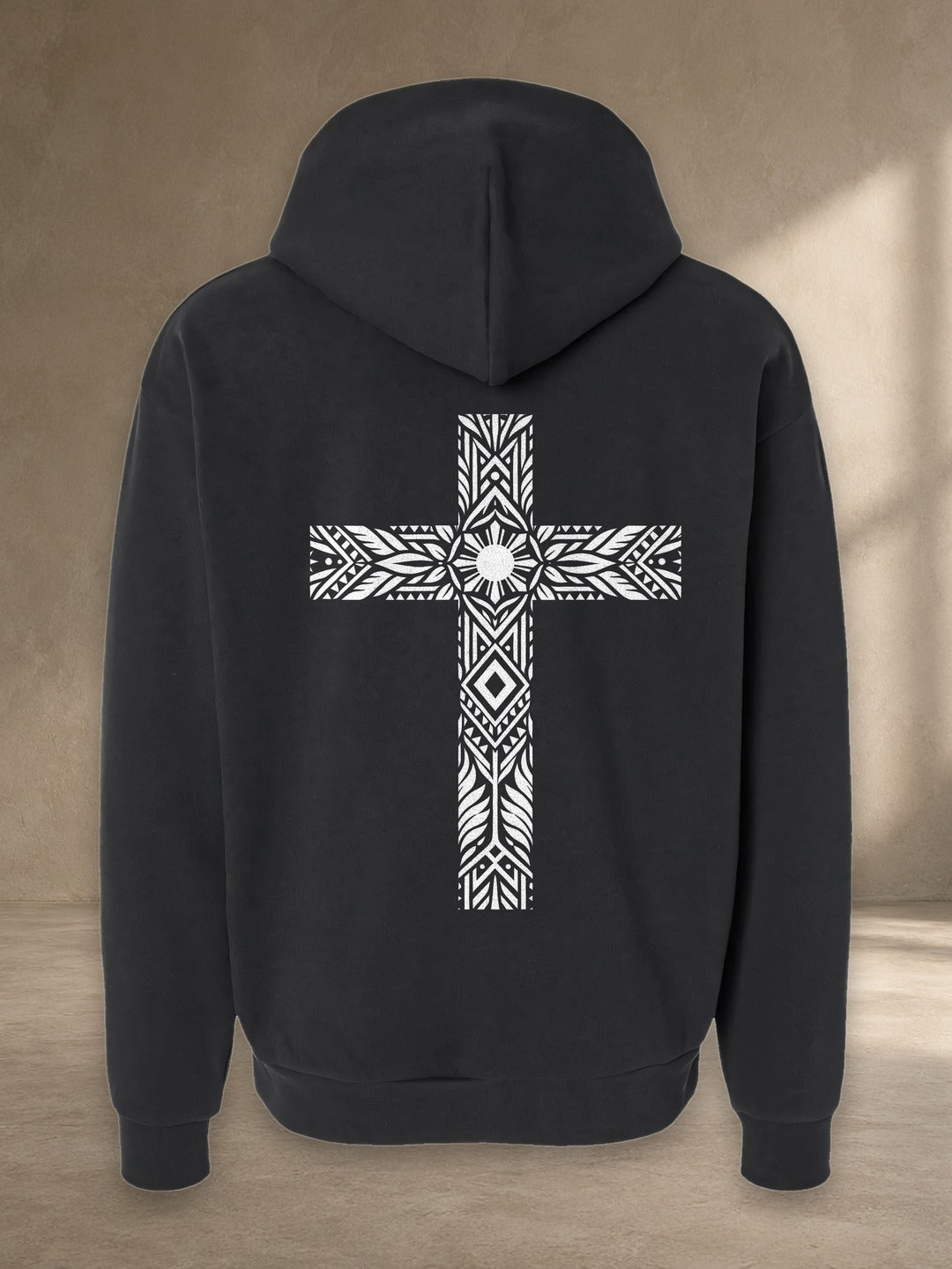 Filipino Cultural Cross Hoodie, back