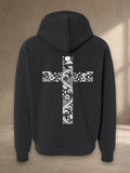Japanese Cultural Cross Hoodie, back