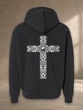 Korean Cultural Cross Hoodie, back
