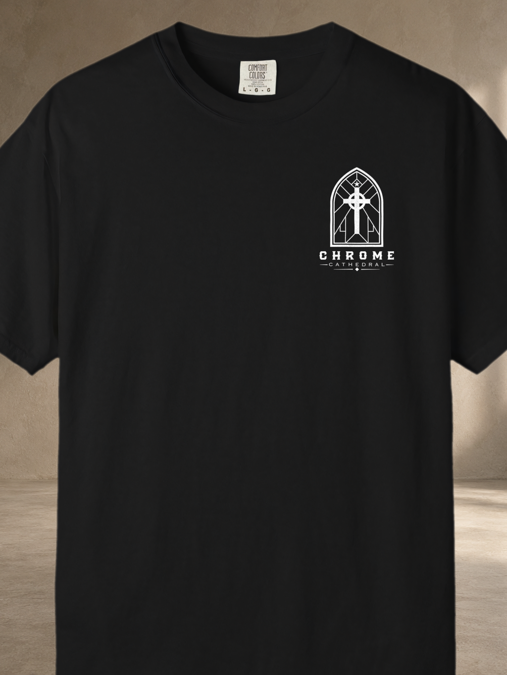 Mexican Cultural Cross T-Shirt – Black – front